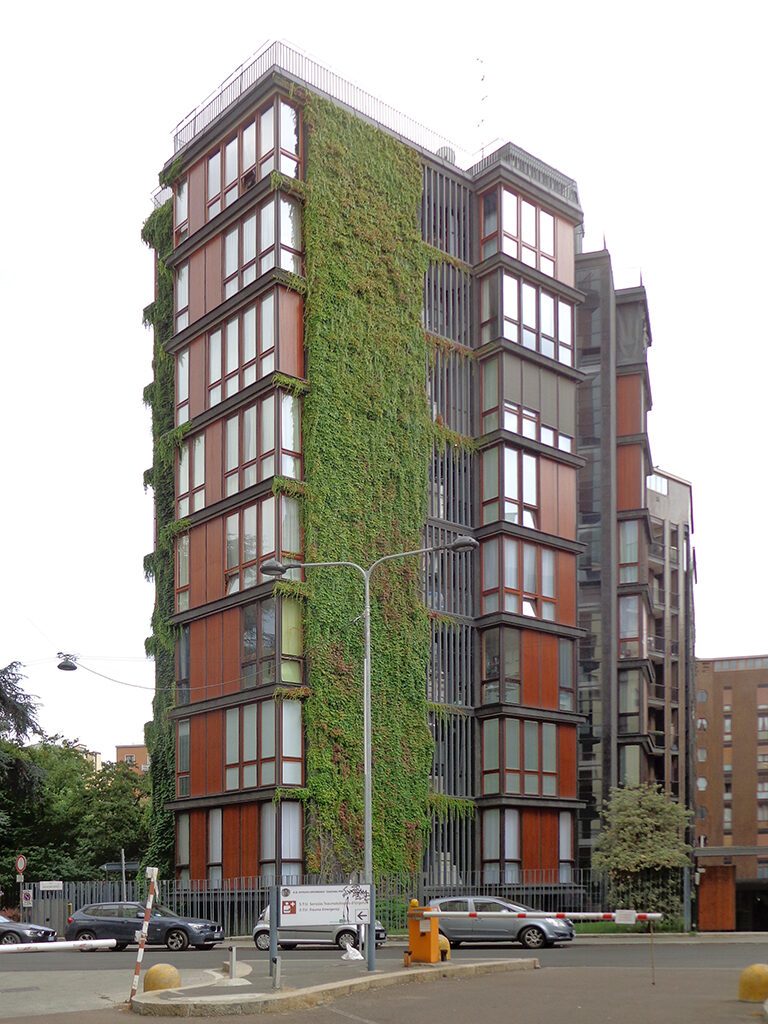 The Bosco Verticale vertical forest towers in Milan