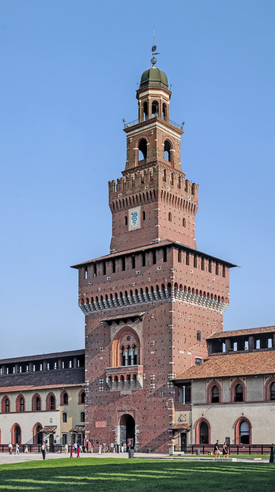 The Filarete Tower of Sforza Castle in Milan