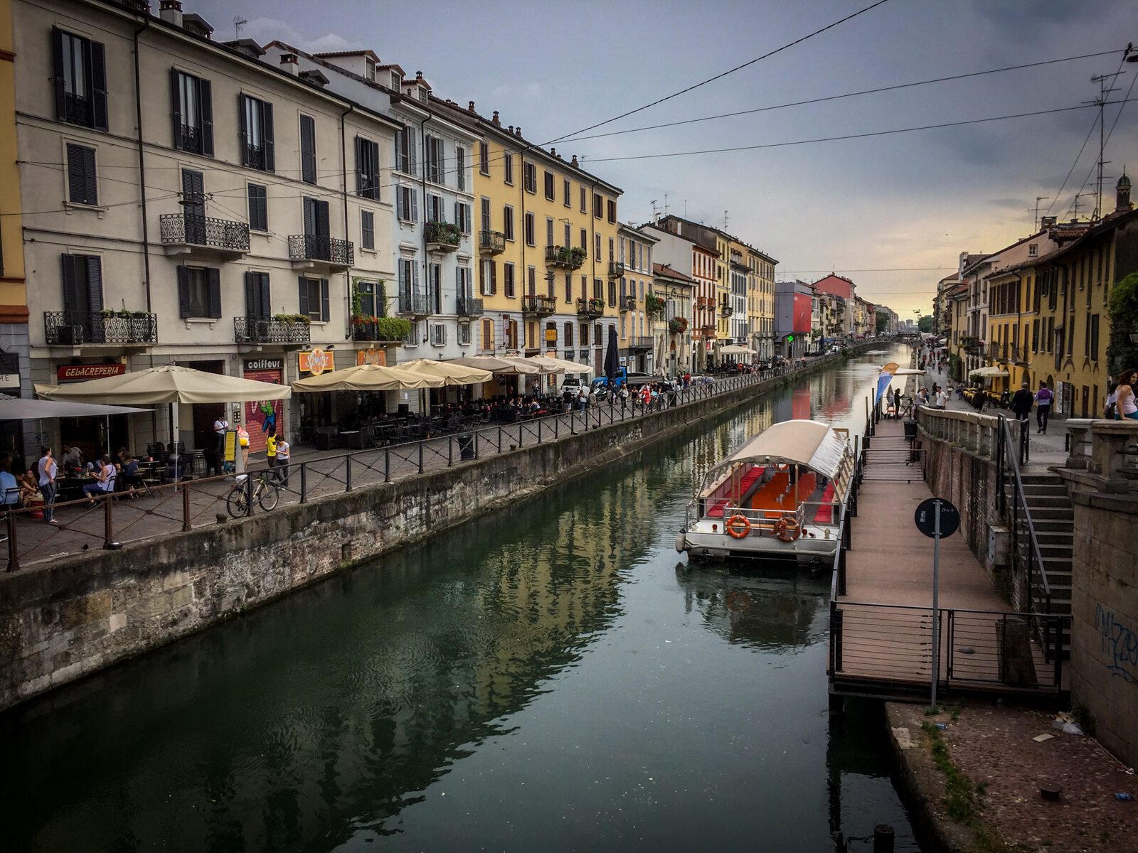 The Navigli canals in Milan