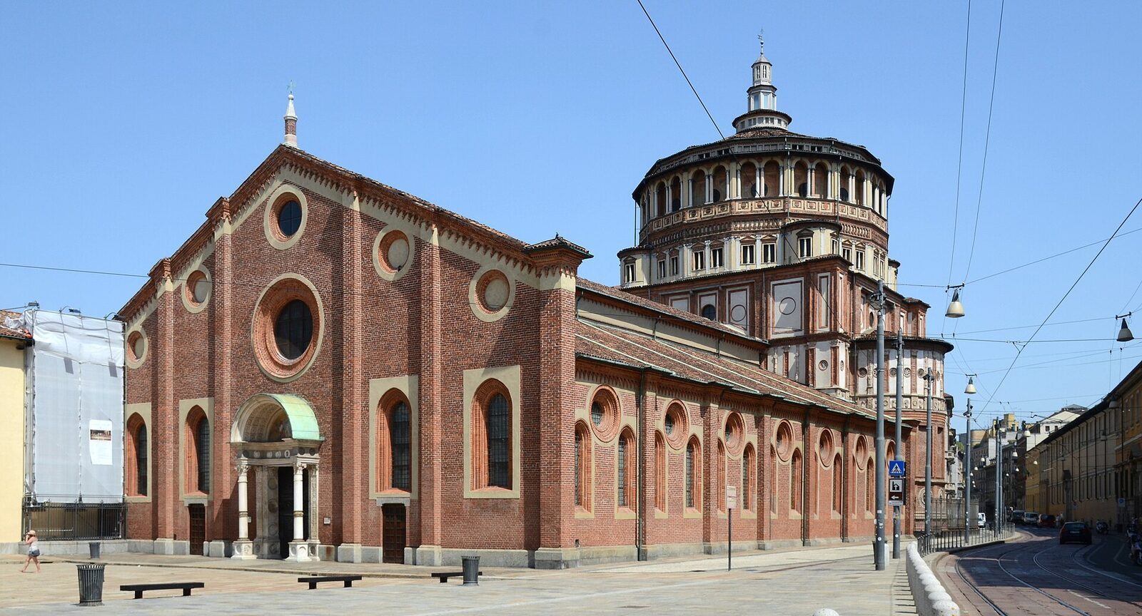 The church of Santa Maria delle Grazie in Milan